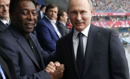Pele i Władimir Putin w Moskwie w 2017 roku
