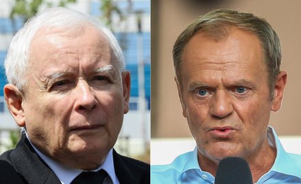 Prezes PiS Jarosław Kaczyński i przewodniczący Platformy Obywatelskiej Donald Tusk