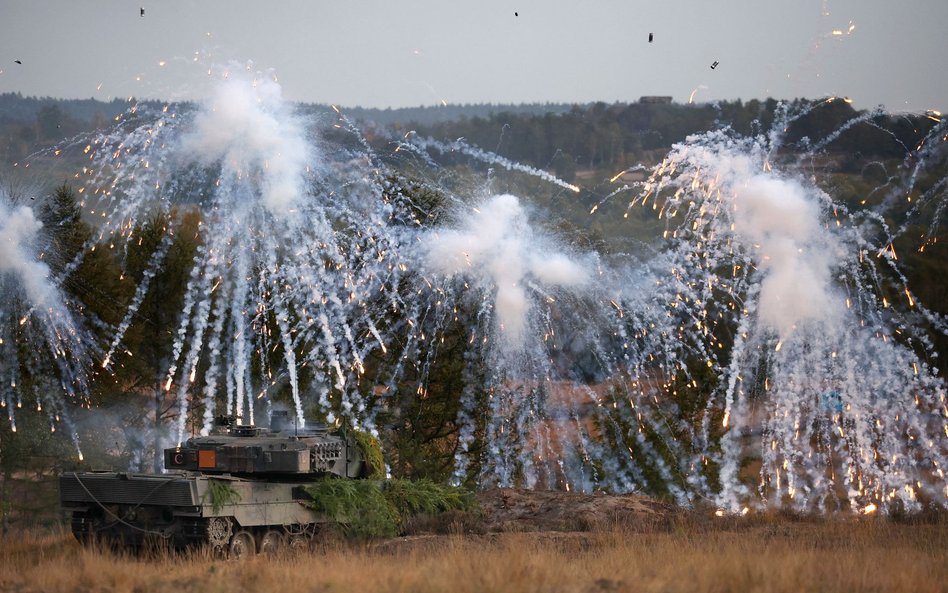 Czołg Leopard 2 w czasie ćwiczeń