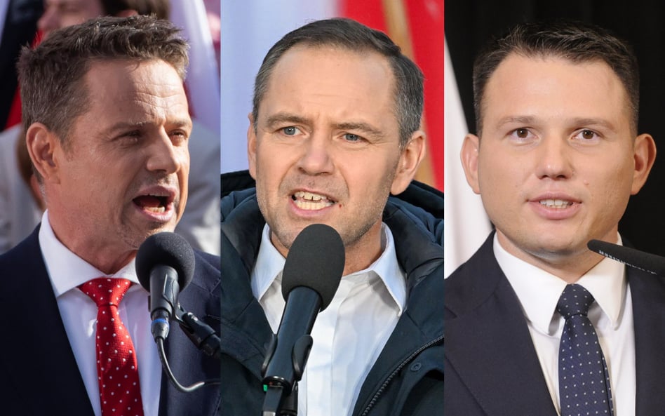 Rafał Trzaskowski, Karol Nawrocki, Sławomir Mentzen