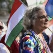 Protest zwolenników Fideszu, 20 września w Budapeszcie