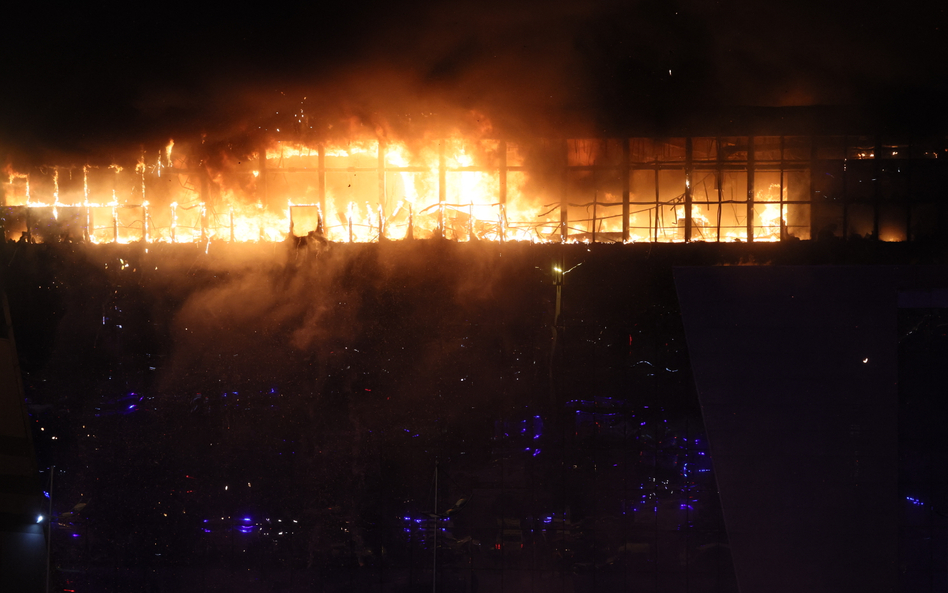 Do ataku doszło w sali koncertowej Crocus City Hall na północno-zachodnich obrzeżach Moskwy