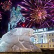 Noworoczne fajerwerski w Sankt Petersburgu