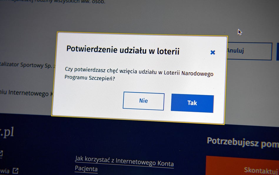 Jest nowa forma oszustwa - na wygraną w loterii szczepionkowej
