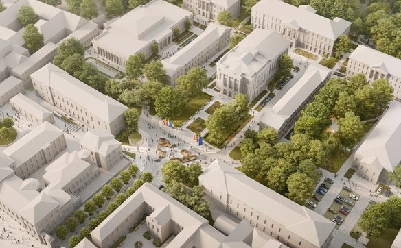 Tak wedłu zwycięskiej koncepcji będzie się prezentować kampus Uniwersytetu Warszawskiego