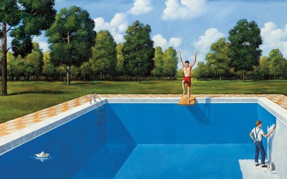 Baśnie o miłości (Basen), autor: Rafał Olbiński