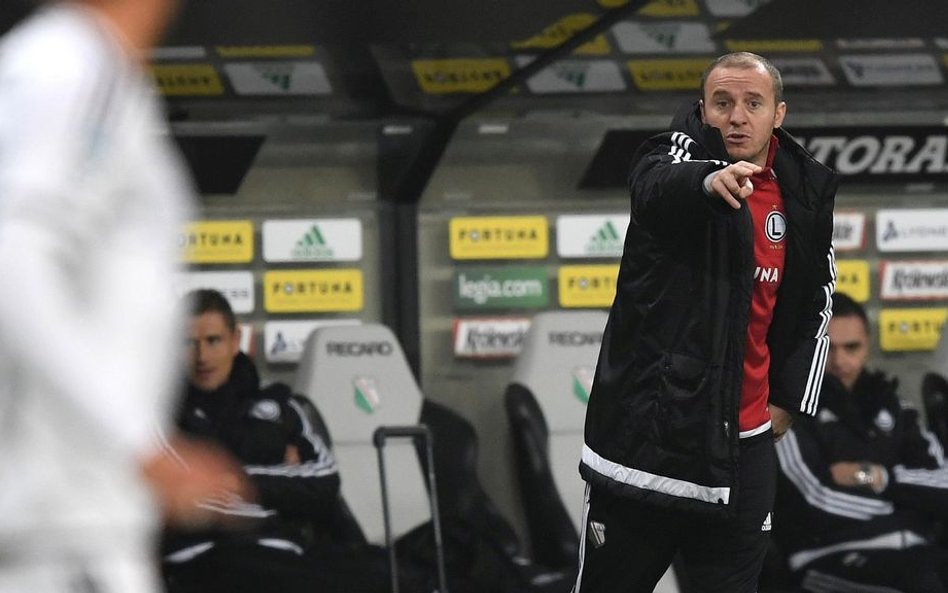 Legionistów w meczu z Lechią prowadził tymczasowy trener Aleksandar Vuković, który zastępuje zwolnio