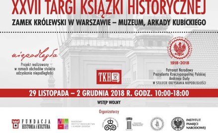 Program wydarzeń IPN podczas XXVII Targów Książki Historycznej
