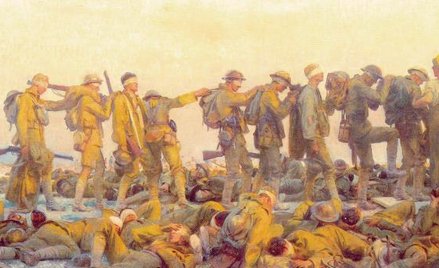 „Gassed” – obraz Johna Singera Sargenta z 1918 r. przedstawiający brytyjskich żołnierzy oślepionych 