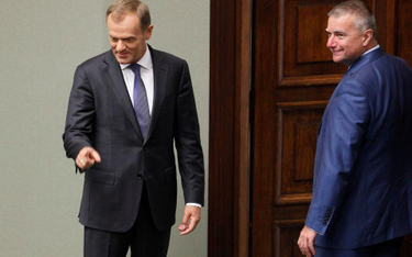 Donald Tusk i Paweł Graś