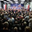 Jarosław Kaczyński w czasie spotkania w Łodzi