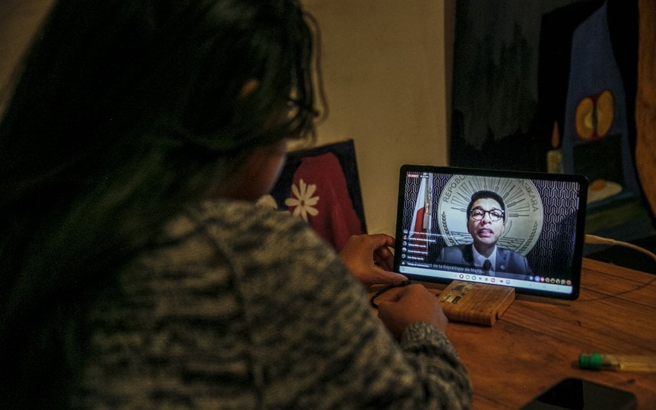Andry Rajoelina zamieścił orędzie na Facebooku