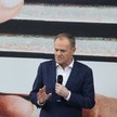 Przewodniczący Platformy Obywatelskiej Donald Tusk na spotkaniu otwartym z młodzieżą w Mediatece MeM