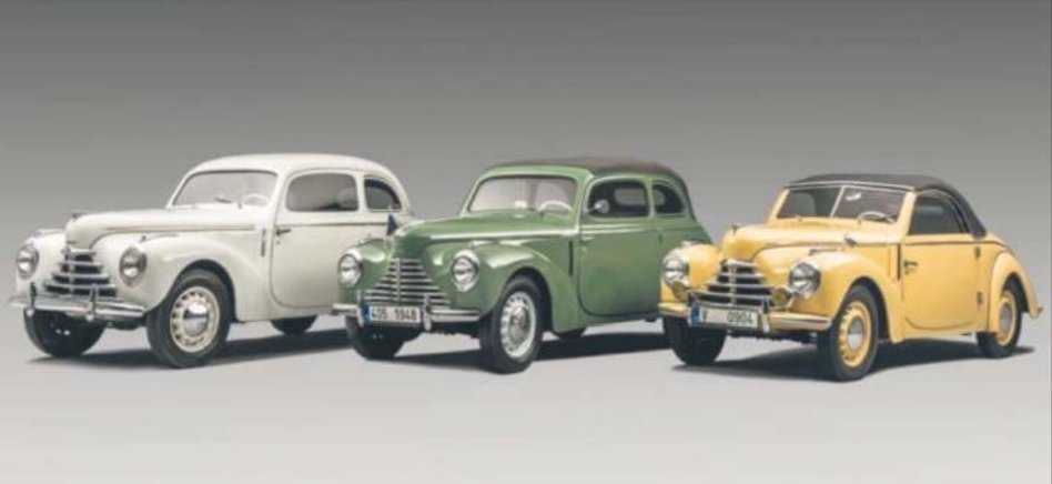 Oto pełna gama Skody Tudor. Odrestaurowane modele prezentują się kapitalnie.