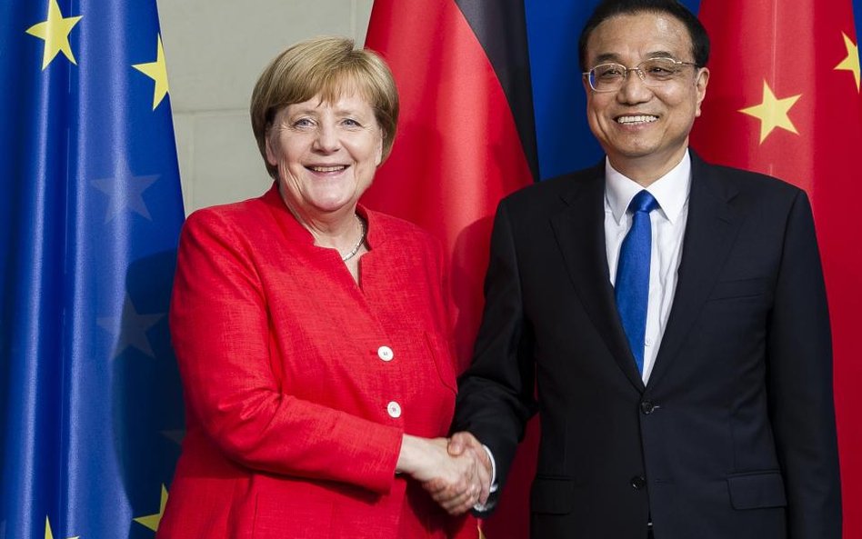 Kanclerz Angela Merkel i premier Chin Li Keqiang