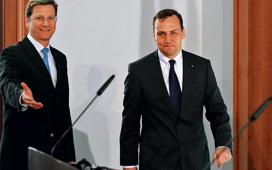 Szefowie dyplomacji Guido Westerwelle i Radosław Sikorski spotykają się regularnie (zdjęcie z 3 czer