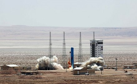 Platforma startowa Semnan Space Center w Iranie, zdjęcie archiwalne