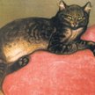 „Kot wylegujący się na poduszce”, Theophile-Alexandre Steinlen, 1910 r.