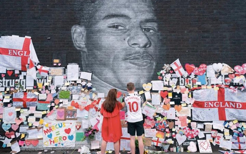 Mural w Manchesterze poświęcony Markusowi Rashfordowi