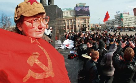 Nostalgia w budionnówce: wiec w Doniecku, luty 2014 r.