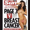 The Sun próbował przedstawiać frywolne zdjęcia jako akcję walki z rakiem piersi