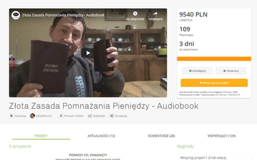 Ks. Rafał Kucik zebrał pieniądze na swojego audiobooka na portalu crowfundingowym.