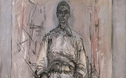 Alberto Giacometti, „A?ka”, 1959, olej.