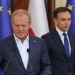 Premier Donald Tusk i minister finansów i gospodarki Andrzej Domański