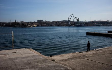 Widok na stocznię w Sewasopolu