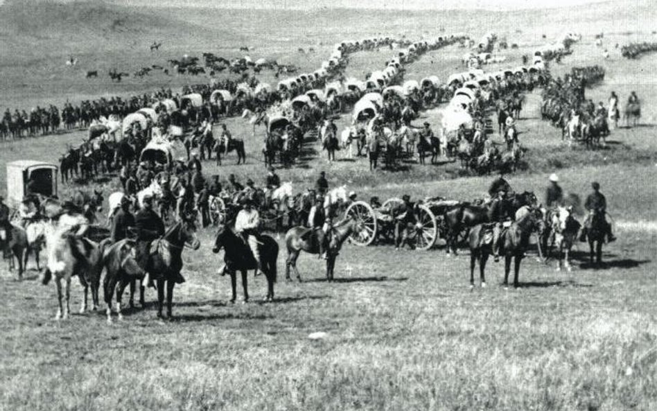 Oddział gen. Custera podczas wyprawy przeciwko Siuksom w 1874 r.