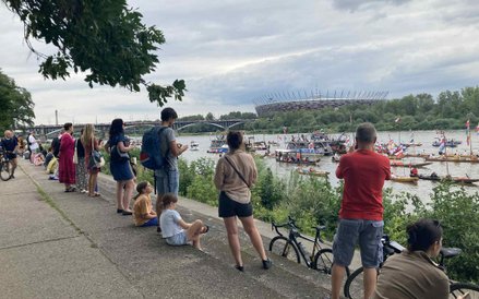 Parada łodzi budziła bardzo duże zainteresowanie mieszkańców