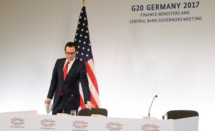 Amerykanski sekretarz skarbu Steven Mnuchin na szczycie G20