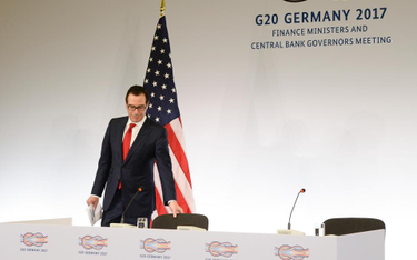 Amerykanski sekretarz skarbu Steven Mnuchin na szczycie G20