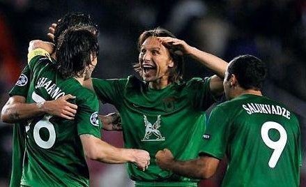 Zawodnicy Rubina w meczu Ligi Mistrzów