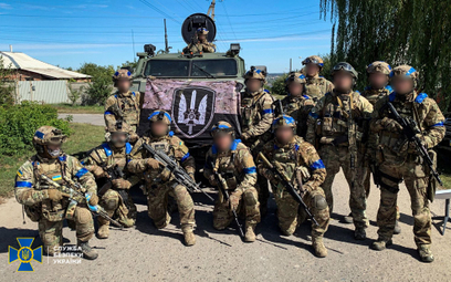 Żołnierze Służby Bezpieczeństwa Ukrainy w Kupiańsku