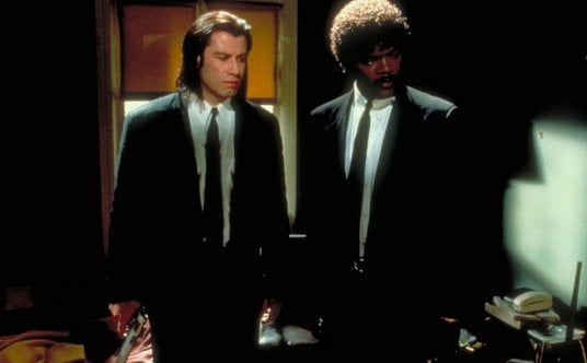 John Travolta i Samuel L. Jackson w filmie „Pulp Fiction”
