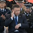 Marcin Kierwiński podczas centralnych obchodów Dnia Strażaka na Placu Marszałka Józefa Piłsudskiego 