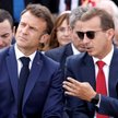 Prezydent Francji Emmanuel Macron i prezes Airbusa Guillamue Faury podczas Paris Air Show.