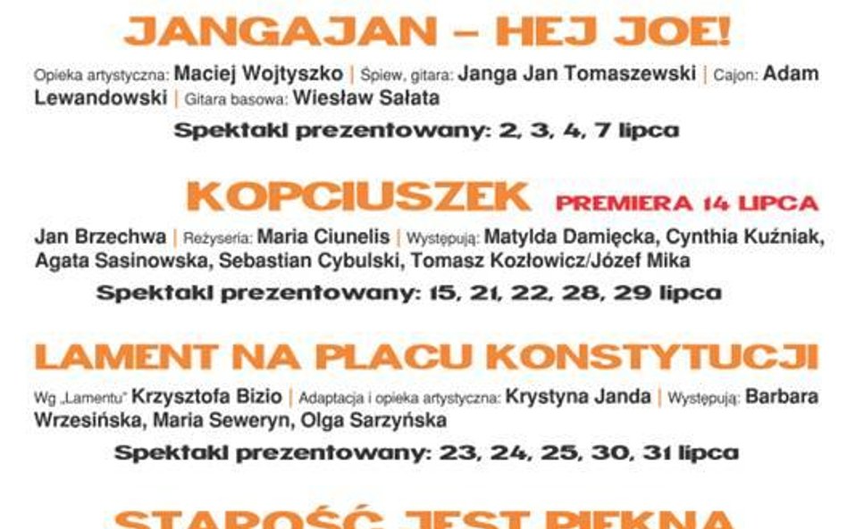 Teatr Polonia na lato