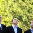 Od lewej: Javier Solana, Jose Manuel Barroso, Dmitrij Miedwiediew