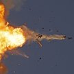 Dron Hezbollahu trafiony przez pocisk izraelskiej obrony powietrznej