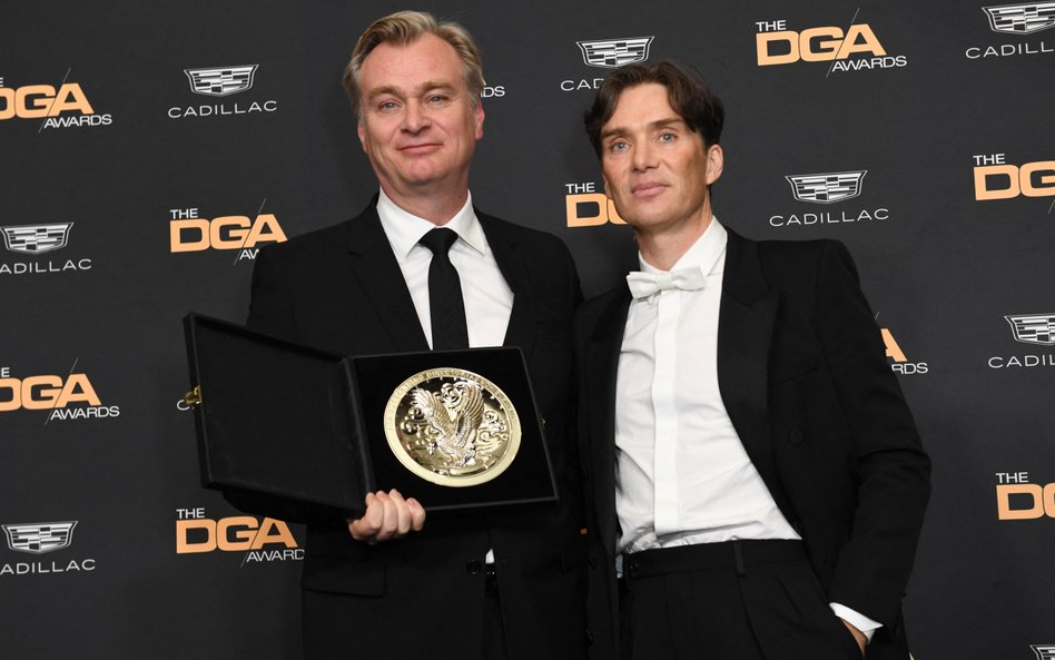 Reżyser „Oppenheimera” Christopher Nolan i odtwórca tytułowej roli Cillian Murphy.