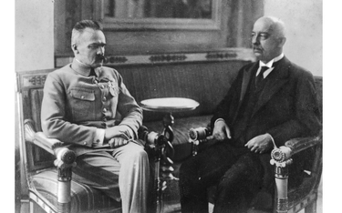 10 grudnia 1922r. Naczelnik Państwa Józef Piłsudski podczas rozmowy z nowo wybranym Prezydentem Gabr