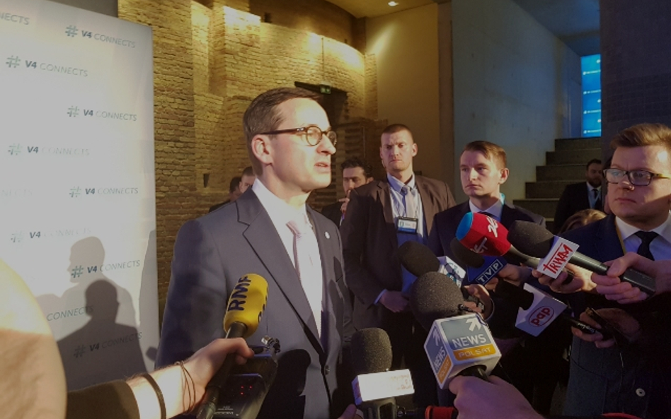 Morawiecki: Jest jedność V4 w kluczowych sprawach