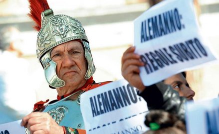 Protest Włochów przeciwko kryzysowi. Rzymianie żądają, by Niemcy jak najszybciej zmienili zasady kor