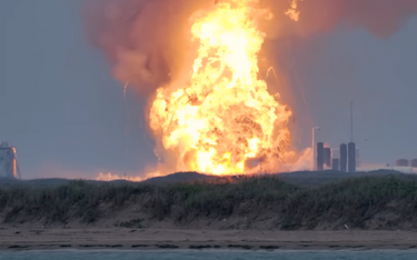 Eksplozja rakiety SpaceX podczas testu w Teksasie