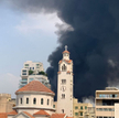 Czarny dym nad Bejrutem. Pożar w porcie stolicy Libanu