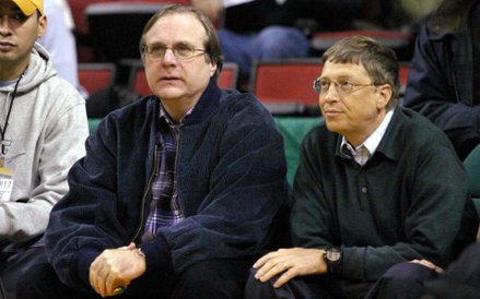 Paul Allen z Billem Gatesem - dwóch założycieli Microsoft