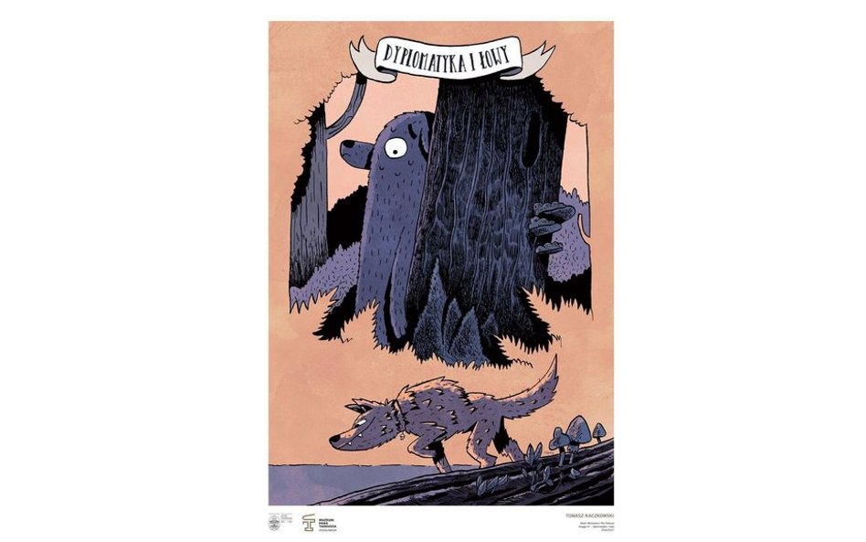 Tomasz Kaczkowski w plakacie do księgi IV odwołał się do konwencji komiksu