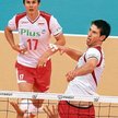 Łukasz Kadziewicz(atakuje) i Michał Bąkiewicz